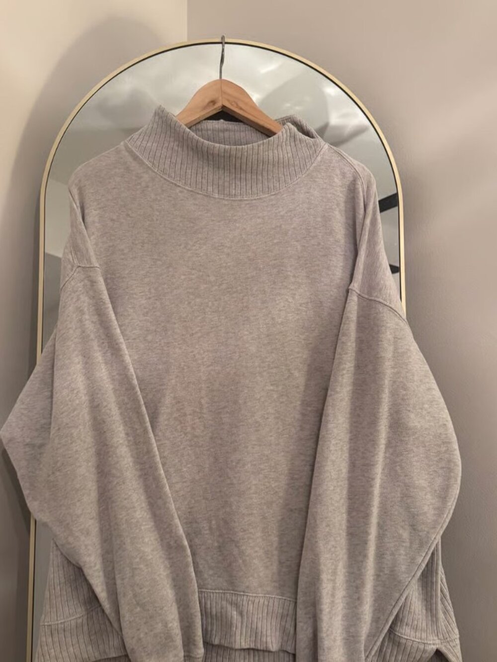 aerie Down to Earth Mockneck Oversized Medium with slit